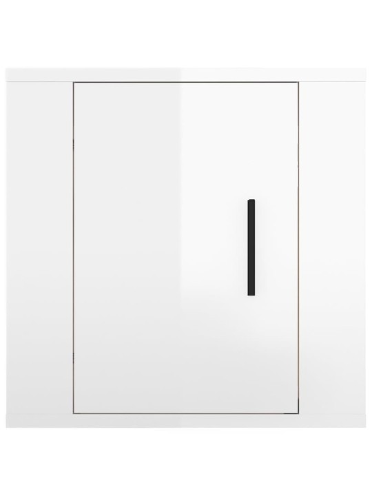 Nástěnná TV skříňka bílá s vysokým leskem 40 x 34,5 x 40 cm