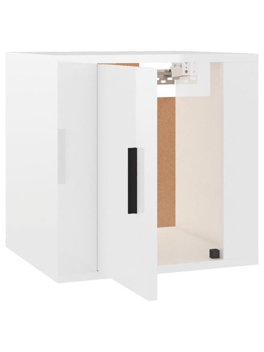 Nástěnná TV skříňka bílá s vysokým leskem 40 x 34,5 x 40 cm