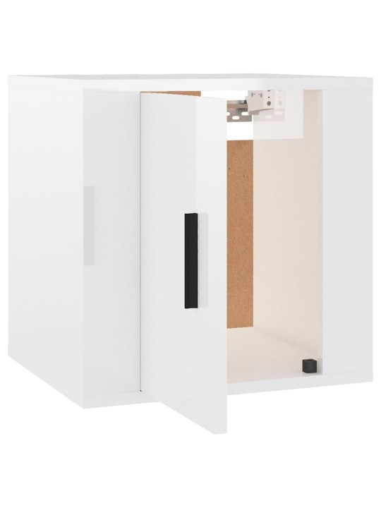 Nástěnné TV skříňky 2 ks bílé s vysokým leskem 40x34,5x40 cm