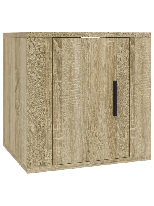 Nástěnné TV skříňky 2 ks dub sonoma 40 x 34,5 x 40 cm