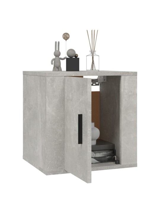 Nástěnné TV skříňky 2 ks betonově šedé 40 x 34,5 x 40 cm