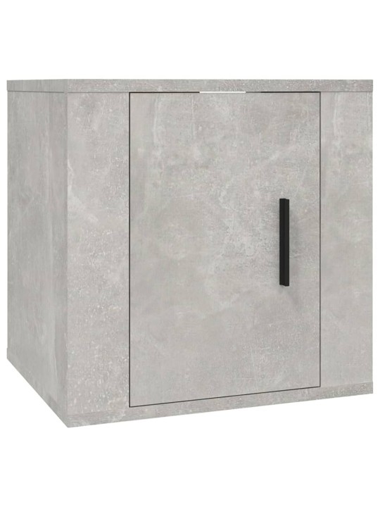 Nástěnné TV skříňky 2 ks betonově šedé 40 x 34,5 x 40 cm