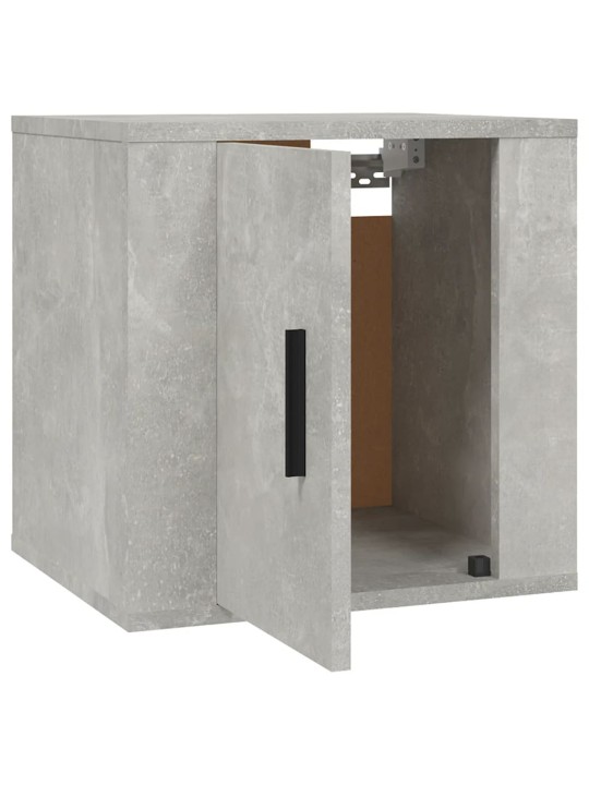 Nástěnné TV skříňky 2 ks betonově šedé 40 x 34,5 x 40 cm