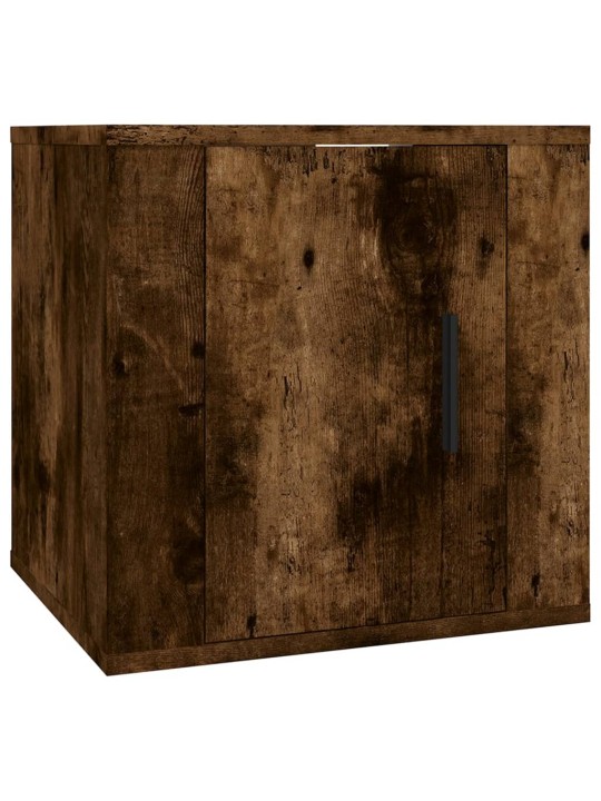 Nástěnné TV skříňky 2 ks kouřový dub 40 x 34,5 x 40 cm