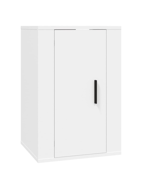 Nástěnné TV skříňky 2 ks bílé 40 x 34,5 x 60 cm