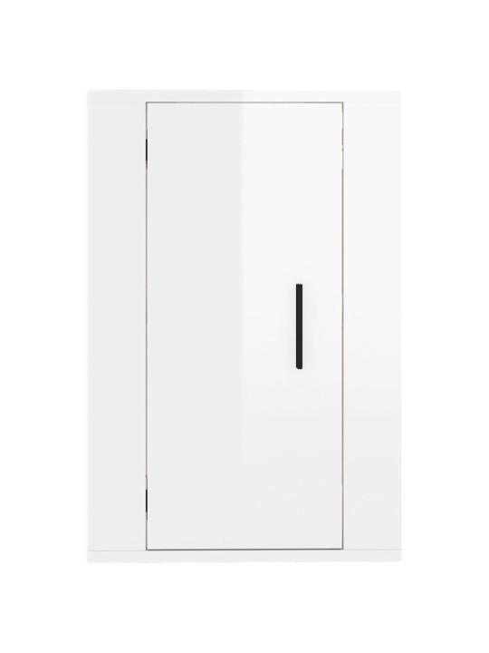 Nástěnná TV skříňka bílá s vysokým leskem 40 x 34,5 x 60 cm