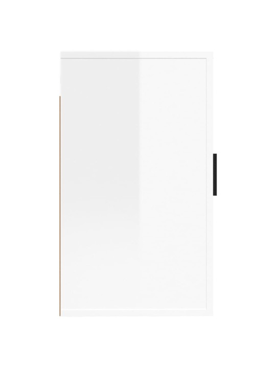 Nástěnná TV skříňka bílá s vysokým leskem 40 x 34,5 x 60 cm