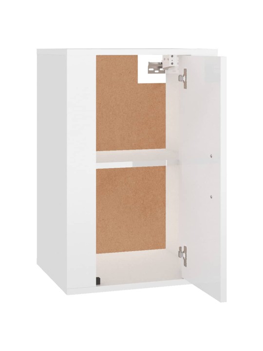 Nástěnná TV skříňka bílá s vysokým leskem 40 x 34,5 x 60 cm