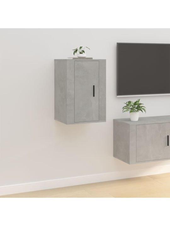Nástěnná TV skříňka betonově šedá 40 x 34,5 x 60 cm