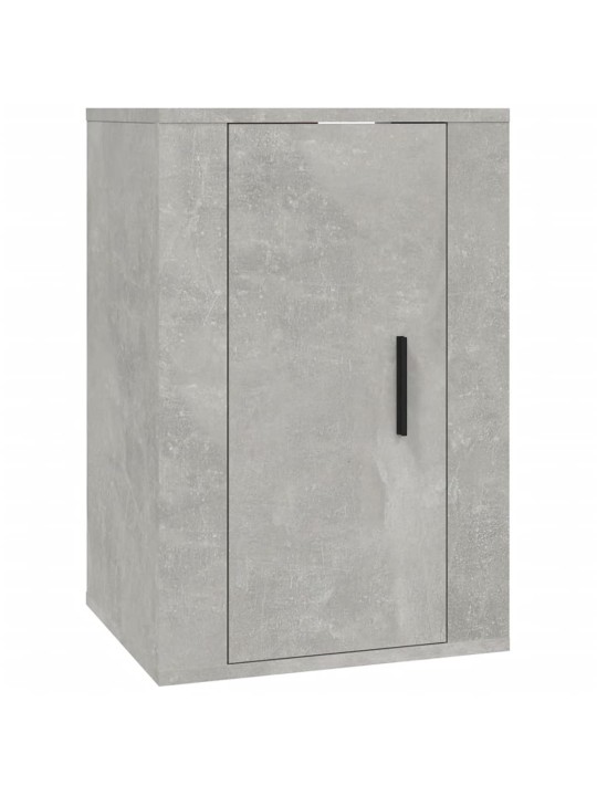 Nástěnné TV skříňky 2 ks betonově šedé 40 x 34,5 x 60 cm