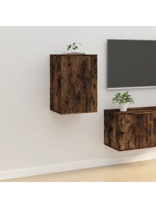 Nástěnná TV skříňka kouřový dub 40 x 34,5 x 60 cm