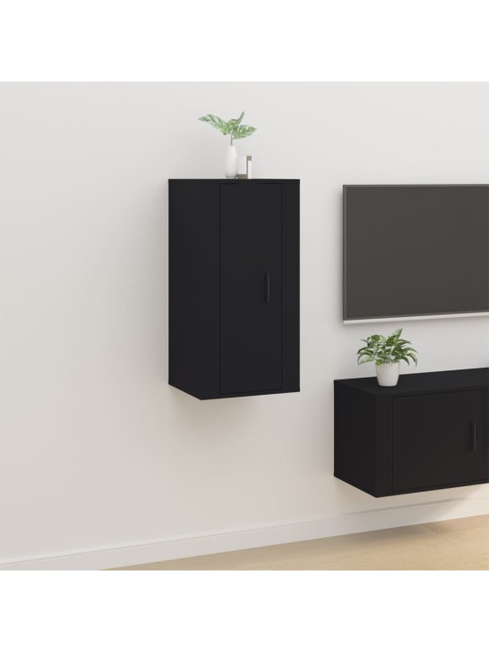 Nástěnná TV skříňka černá 40 x 34,5 x 80 cm