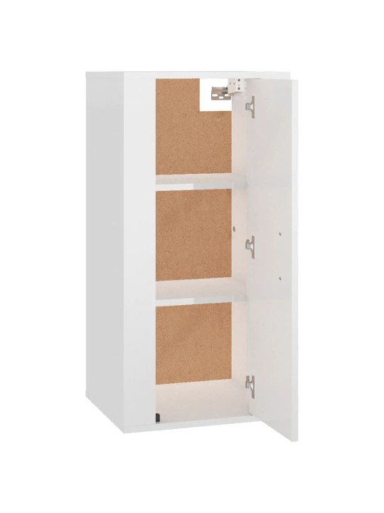 Nástěnná TV skříňka bílá s vysokým leskem 40x34,5x80 cm