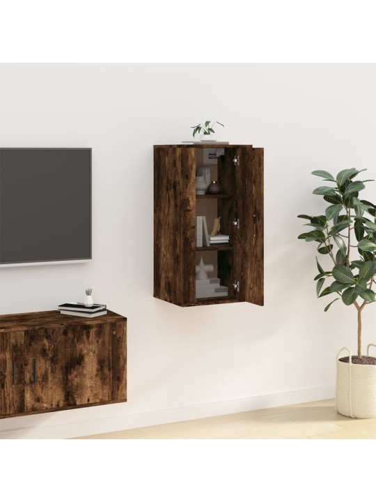 Nástěnná TV skříňka kouřový dub 40x34,5x80 cm