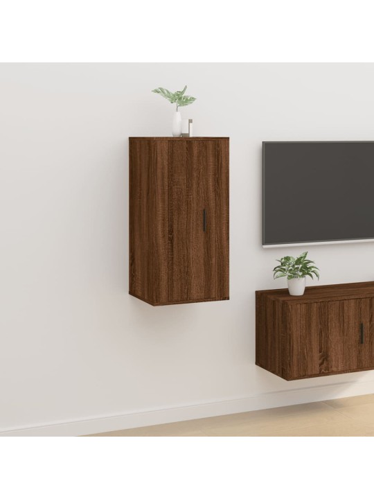 Nástěnná TV skříňka hnědý dub 40x34,5x80 cm