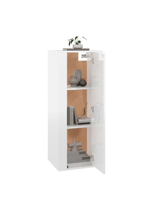 Nástěnná TV skříňka bílá s vysokým leskem 40x34,5x100 cm