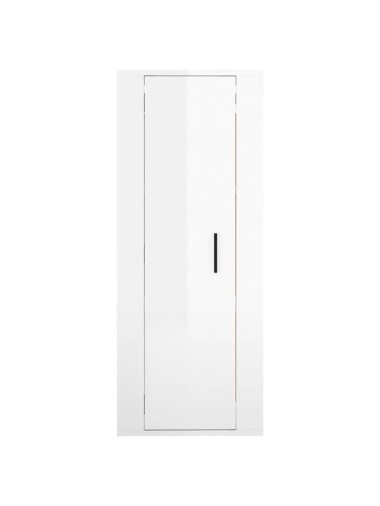 Nástěnná TV skříňka bílá s vysokým leskem 40x34,5x100 cm