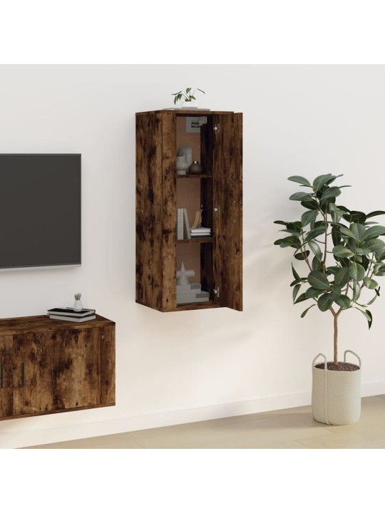 Nástěnná TV skříňka kouřový dub 40x34,5x100 cm
