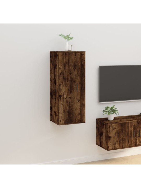 Nástěnná TV skříňka kouřový dub 40x34,5x100 cm
