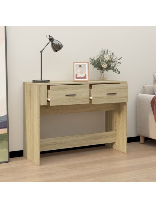 Konzolový stolek dub sonoma 100 x 39 x 75 cm kompozitní dřevo