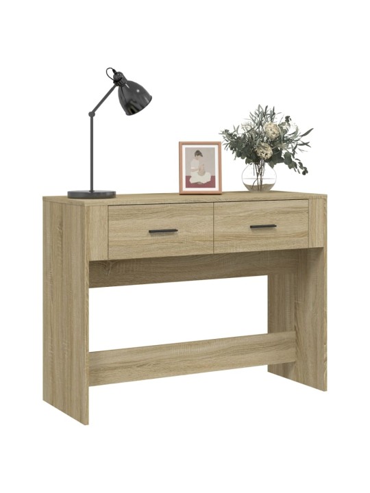 Konzolový stolek dub sonoma 100 x 39 x 75 cm kompozitní dřevo