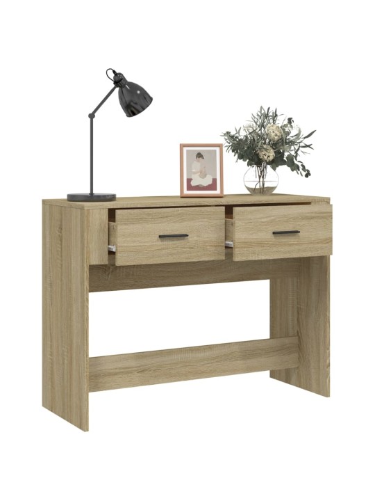 Konzolový stolek dub sonoma 100 x 39 x 75 cm kompozitní dřevo