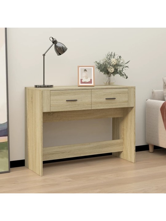 Konzolový stolek dub sonoma 100 x 39 x 75 cm kompozitní dřevo