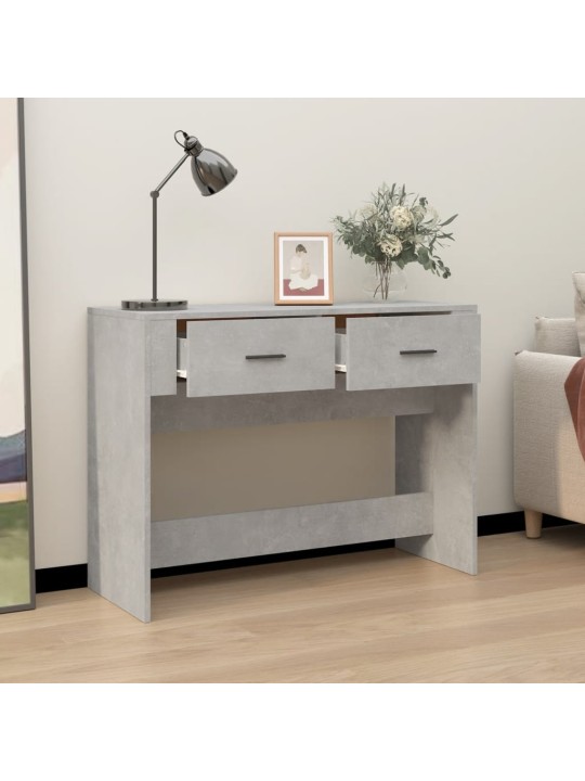Konzolový stolek betonově šedý 100x39x75 cm kompozitní dřevo