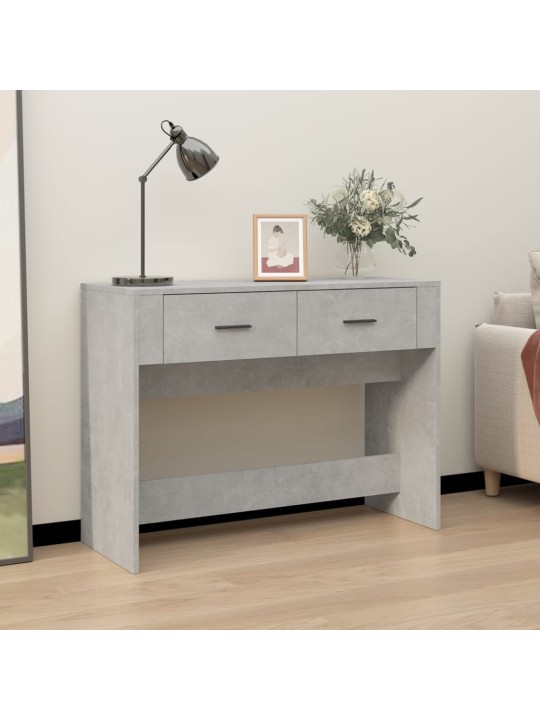 Konzolový stolek betonově šedý 100x39x75 cm kompozitní dřevo