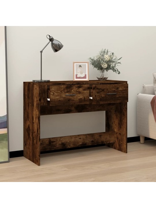 Konzolový stolek kouřový dub 100 x 39 x 75 cm kompozitní dřevo