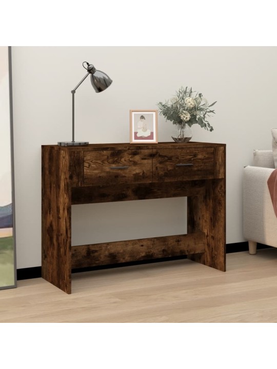 Konzolový stolek kouřový dub 100 x 39 x 75 cm kompozitní dřevo