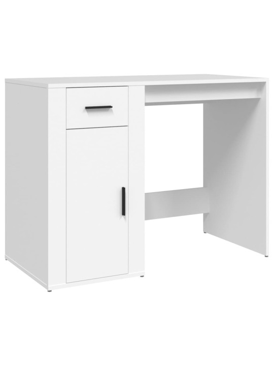 Psací stůl bílý 100 x 49 x 75 cm kompozitní dřevo