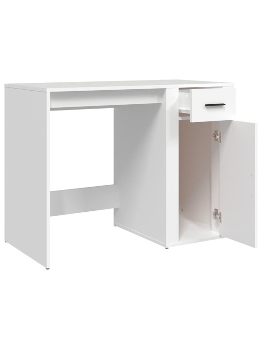 Psací stůl bílý 100 x 49 x 75 cm kompozitní dřevo