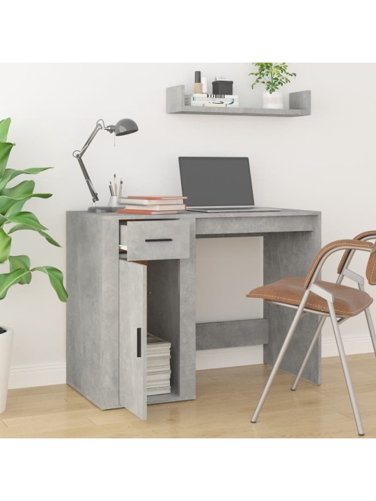 Psací stůl betonově šedý 100 x 49 x 75 cm kompozitní dřevo