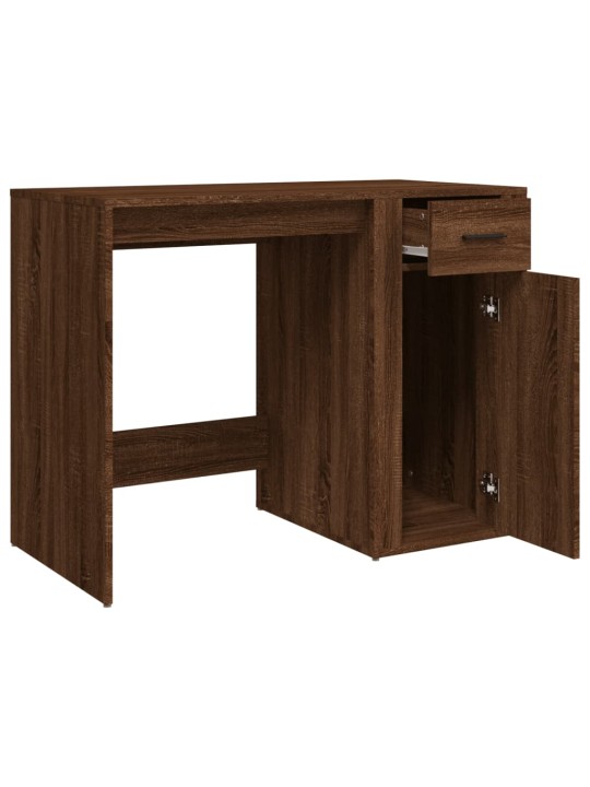 Psací stůl hnědý dub 100 x 49 x 75 cm kompozitní dřevo