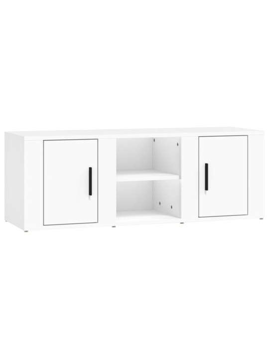 TV skříňka bílá 100x31,5x35 cm kompozitní dřevo
