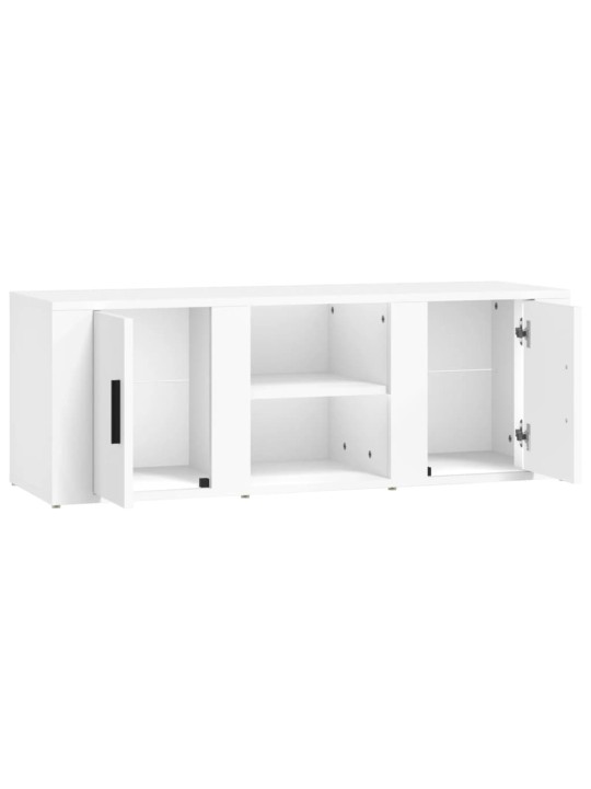 TV skříňka bílá 100x31,5x35 cm kompozitní dřevo