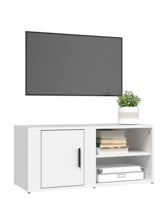 TV skříňky 2 ks bílé 80 x 31,5 x 36 cm kompozitní dřevo