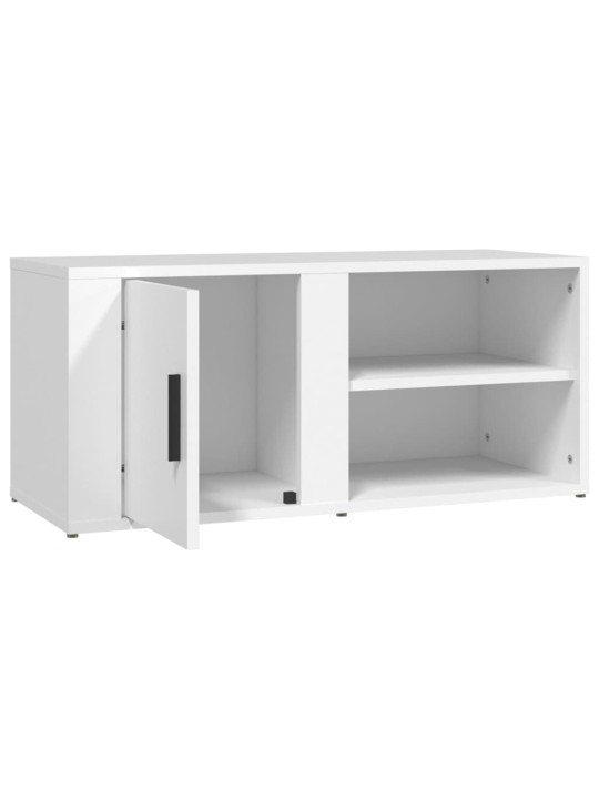 TV skříňky 2 ks bílé 80 x 31,5 x 36 cm kompozitní dřevo