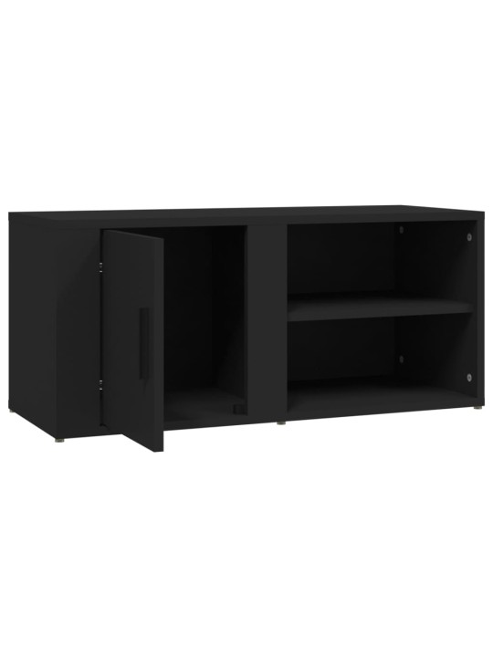 TV skříňky 2 ks černé 80 x 31,5 x 36 cm kompozitní dřevo