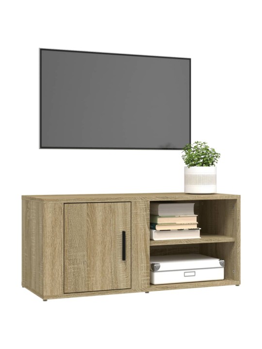 TV skříňky 2 ks dub sonoma 80 x 31,5 x 36 cm kompozitní dřevo