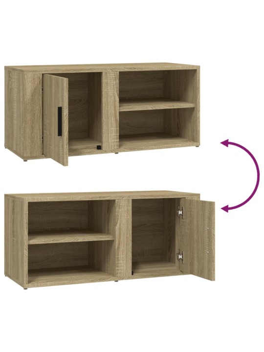 TV skříňky 2 ks dub sonoma 80 x 31,5 x 36 cm kompozitní dřevo