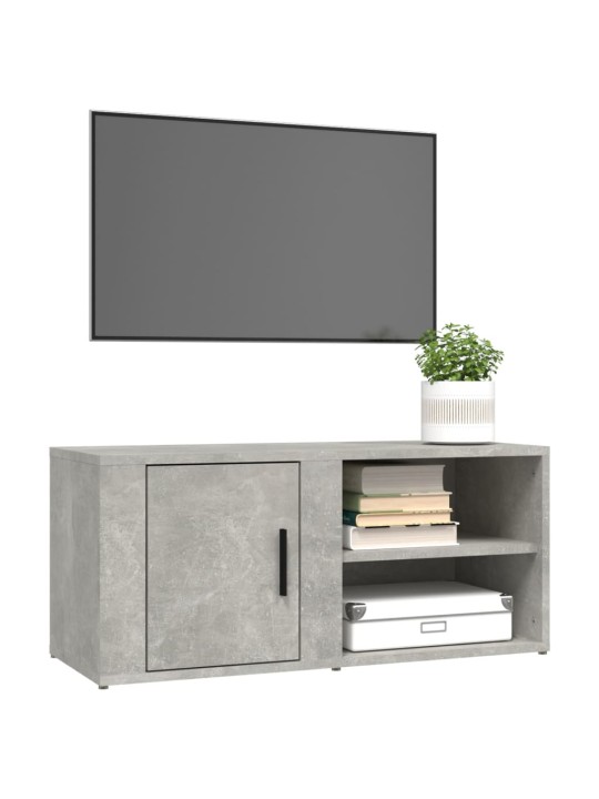 TV skříňky 2 ks betonově šedé 80 x 31,5 x 36 cm kompozit