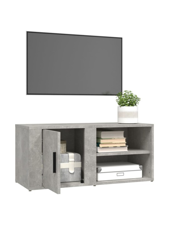 TV skříňky 2 ks betonově šedé 80 x 31,5 x 36 cm kompozit