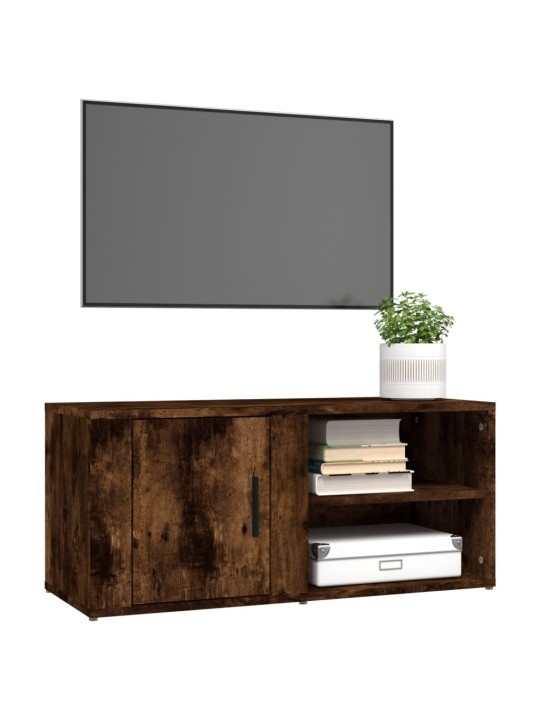 TV skříňky 2 ks kouřový dub 80 x 31,5 x 36 cm kompozitní dřevo