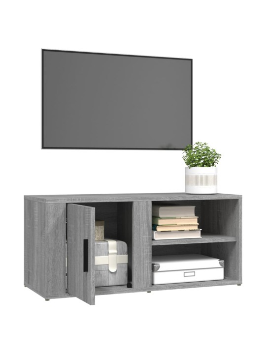 TV skříňky 2 ks šedé sonoma 80 x 31,5 x 36 cm kompozitní dřevo