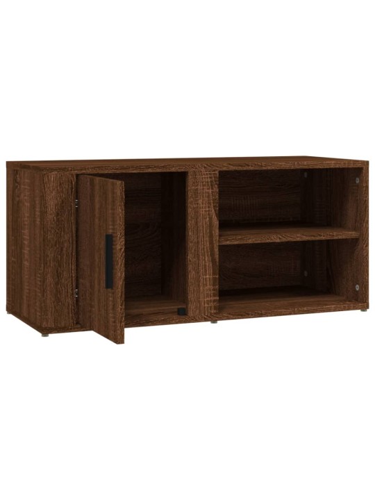 TV skříňka hnědý dub 80 x 31,5 x 36 cm kompozitní dřevo