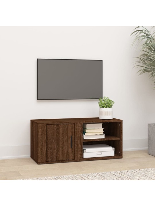 TV skříňka hnědý dub 80 x 31,5 x 36 cm kompozitní dřevo