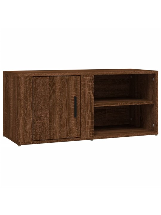 TV skříňky 2 ks hnědý dub 80 x 31,5 x 36 cm kompozitní dřevo
