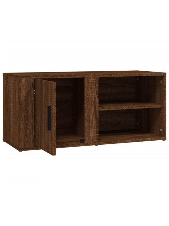 TV skříňky 2 ks hnědý dub 80 x 31,5 x 36 cm kompozitní dřevo